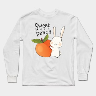 Sweet as a Peach Bunny Long Sleeve T-Shirt